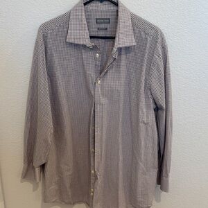 Michael Kors Men's Gingham Shirt - Black and White